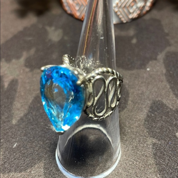 Jewelry - ☑️☑️1/30 or 2/40☑️☑️Silver Blue Gemstone Ring with Classic Design -6